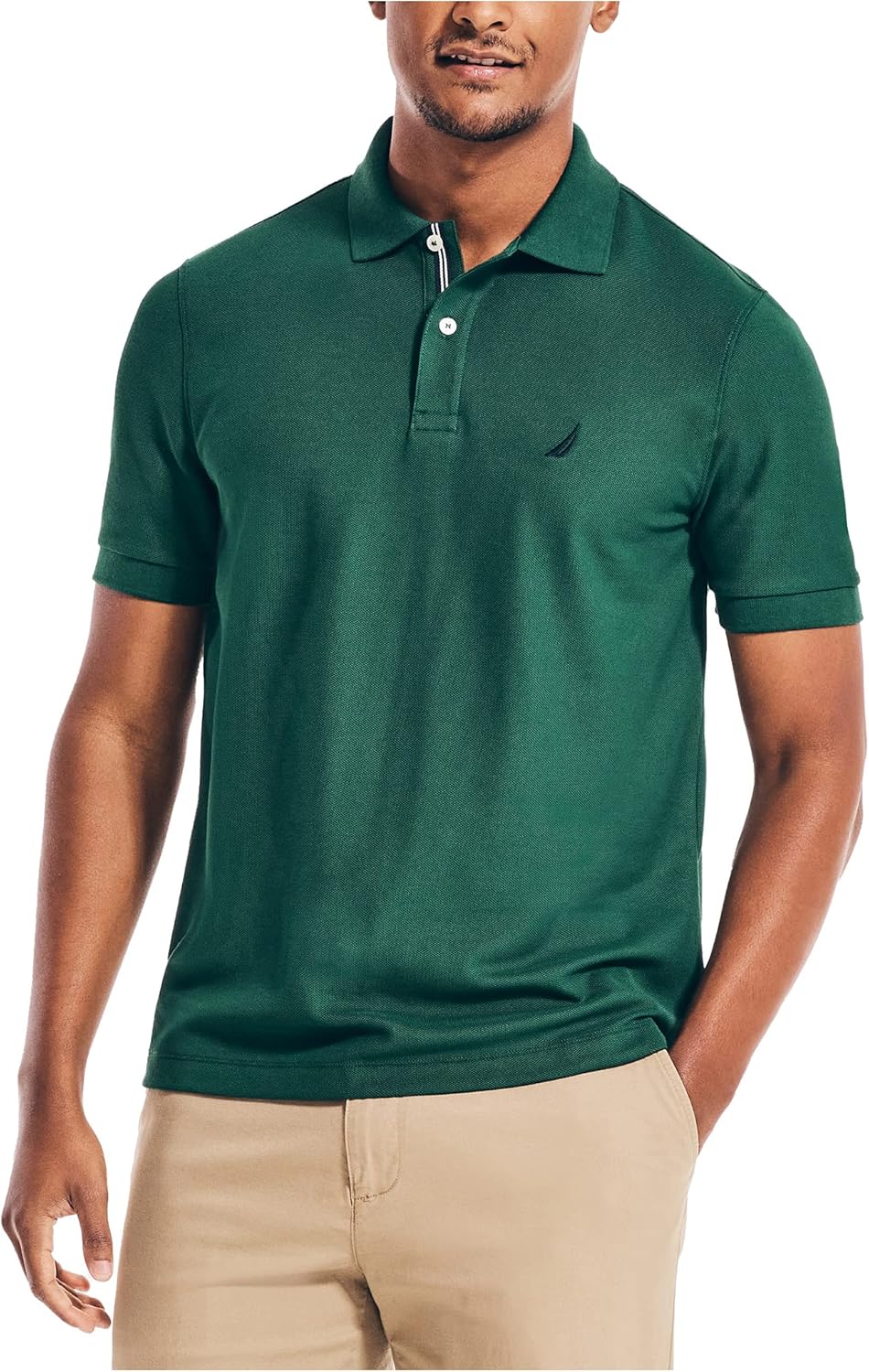 Nautica Men's Solid Deck Shirt